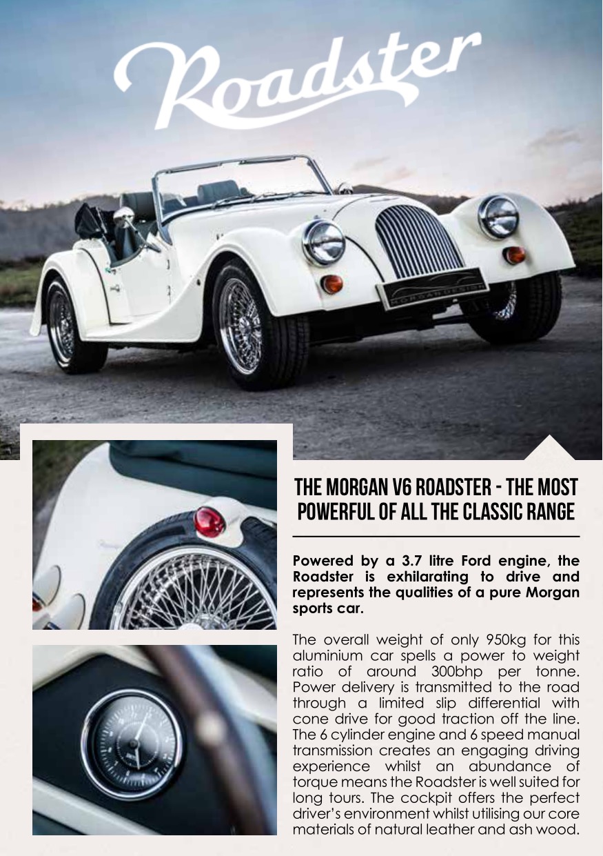 2015 Morgan Roadster Brochure Page 1